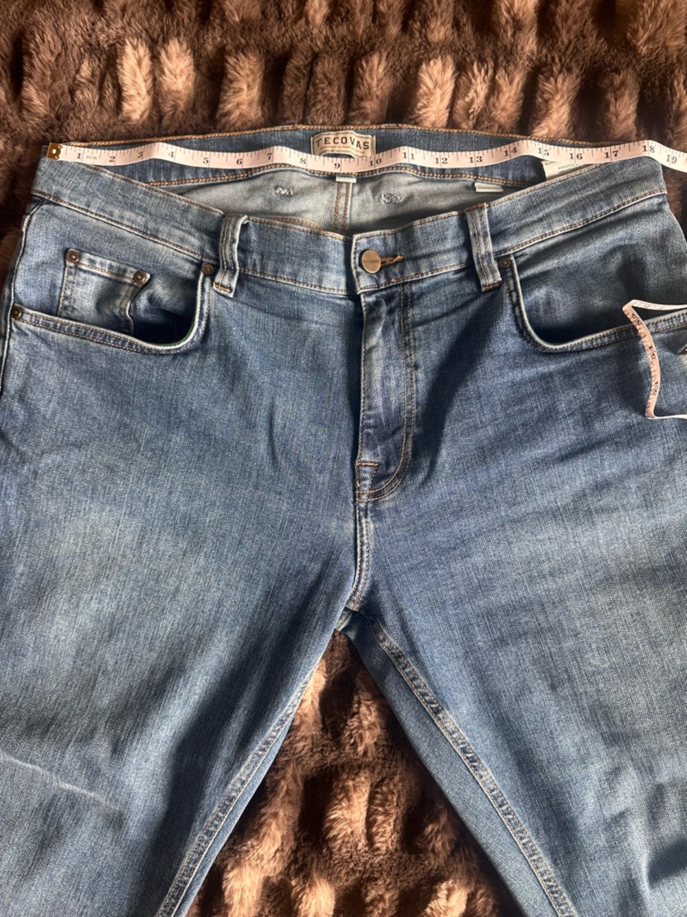 Tecovas Slim Fit Jeans – Medium Wash – 36x27 – Stretch – Excellent Condition